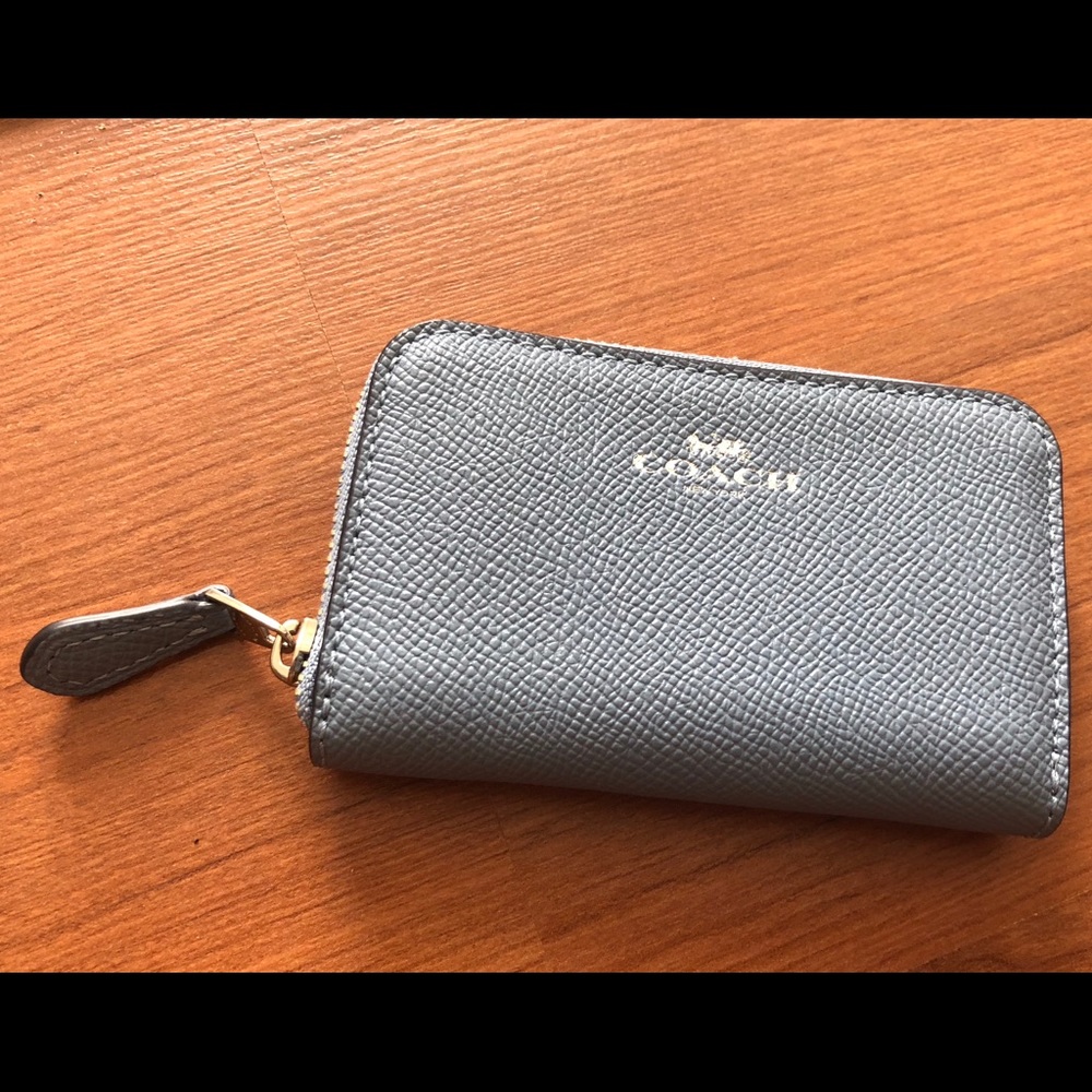 Coach card leather wallet